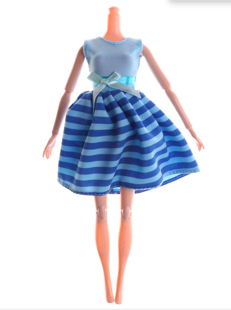 Fashion Doll Skater Dress My Moppet Shop Blue 